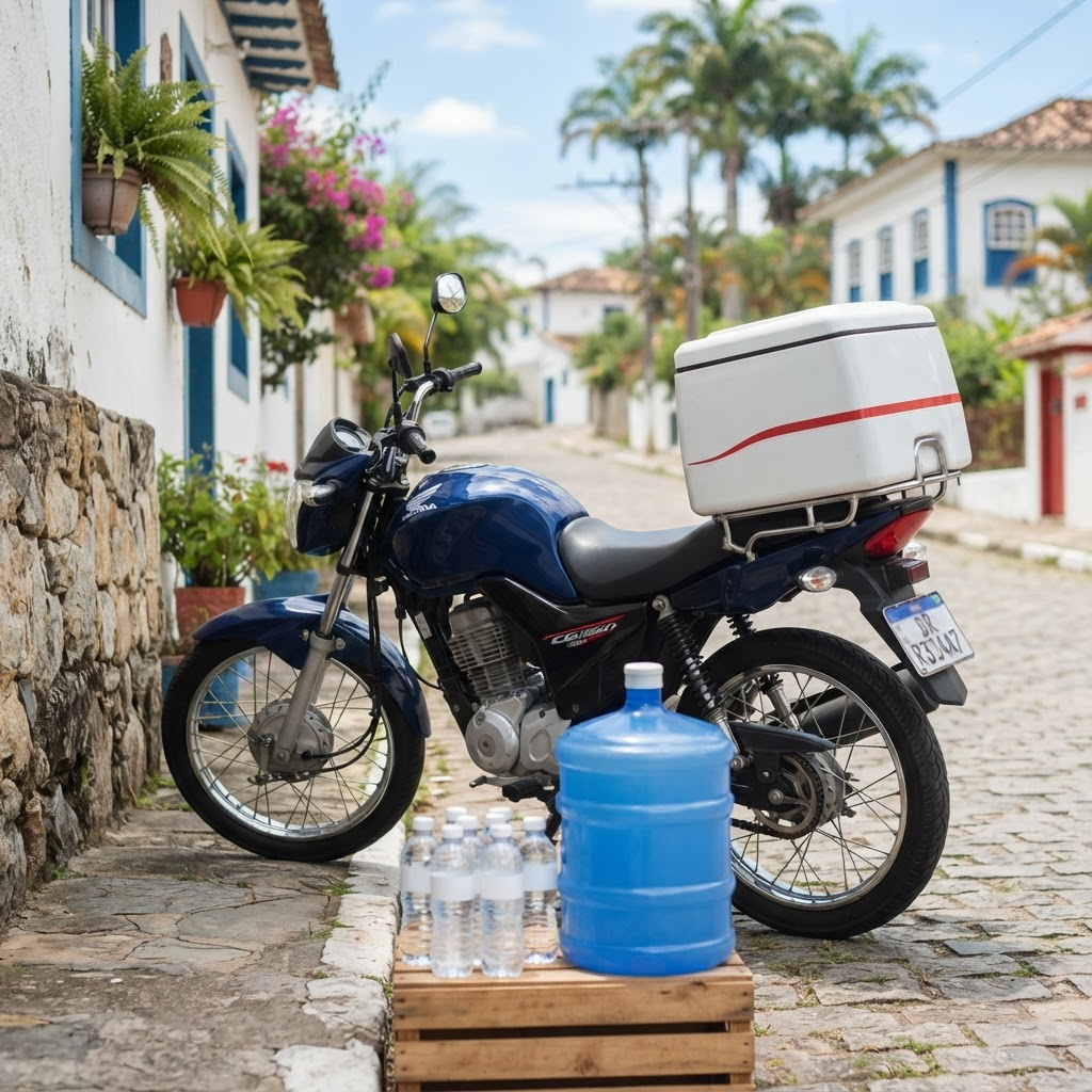 Água mineral pronta para entrega